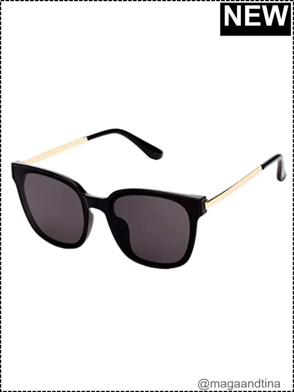 Oversized Square Sunglasses UV400 Metal Spring Hinge Unisex